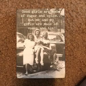 Vintage wooden sign